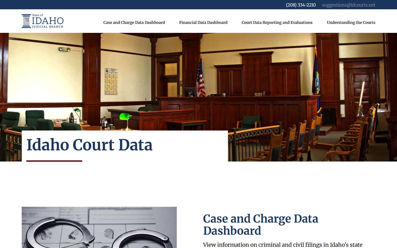 Gooding County court records Idaho Court Data dashboard