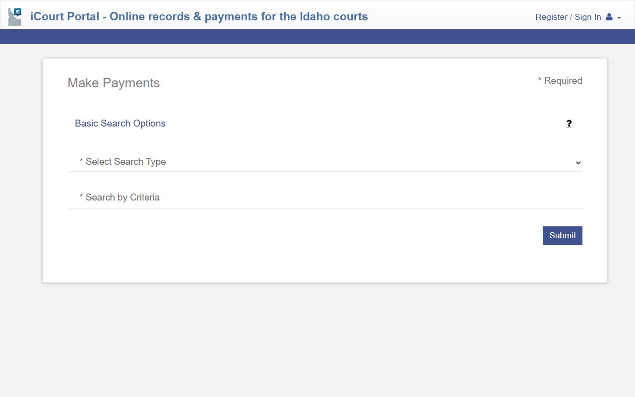 Gooding County traffic court records iCourt Make Payments